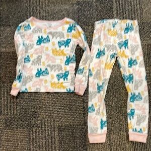 Girls Carters Size 6/6A Bear Print Pajama set